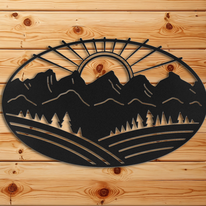 Mountain Sunset Wall Art
