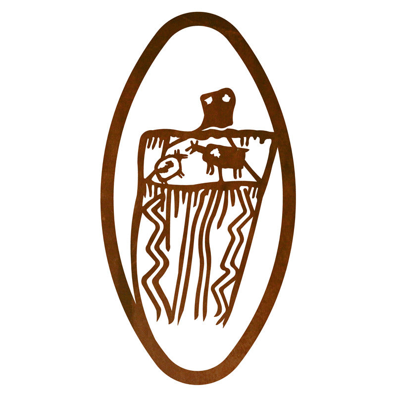 Barrier Hunt Oval Vertical Wall Art