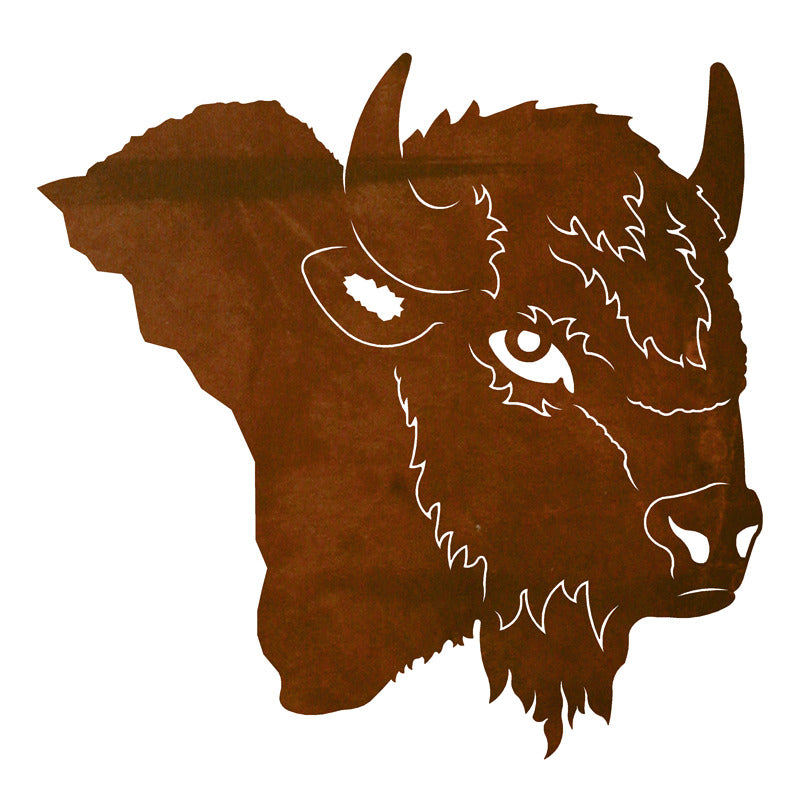 Buffalo Head Wall Art - 30"