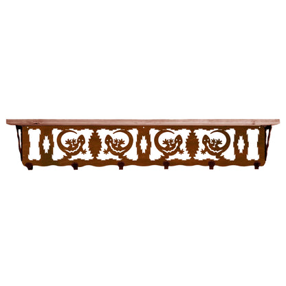 Gecko 42" Coat Hook Shelf
