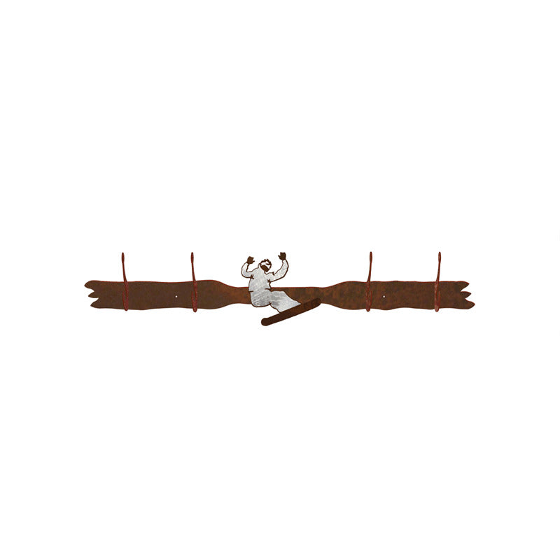 Snowboarder Six Hook Burnished