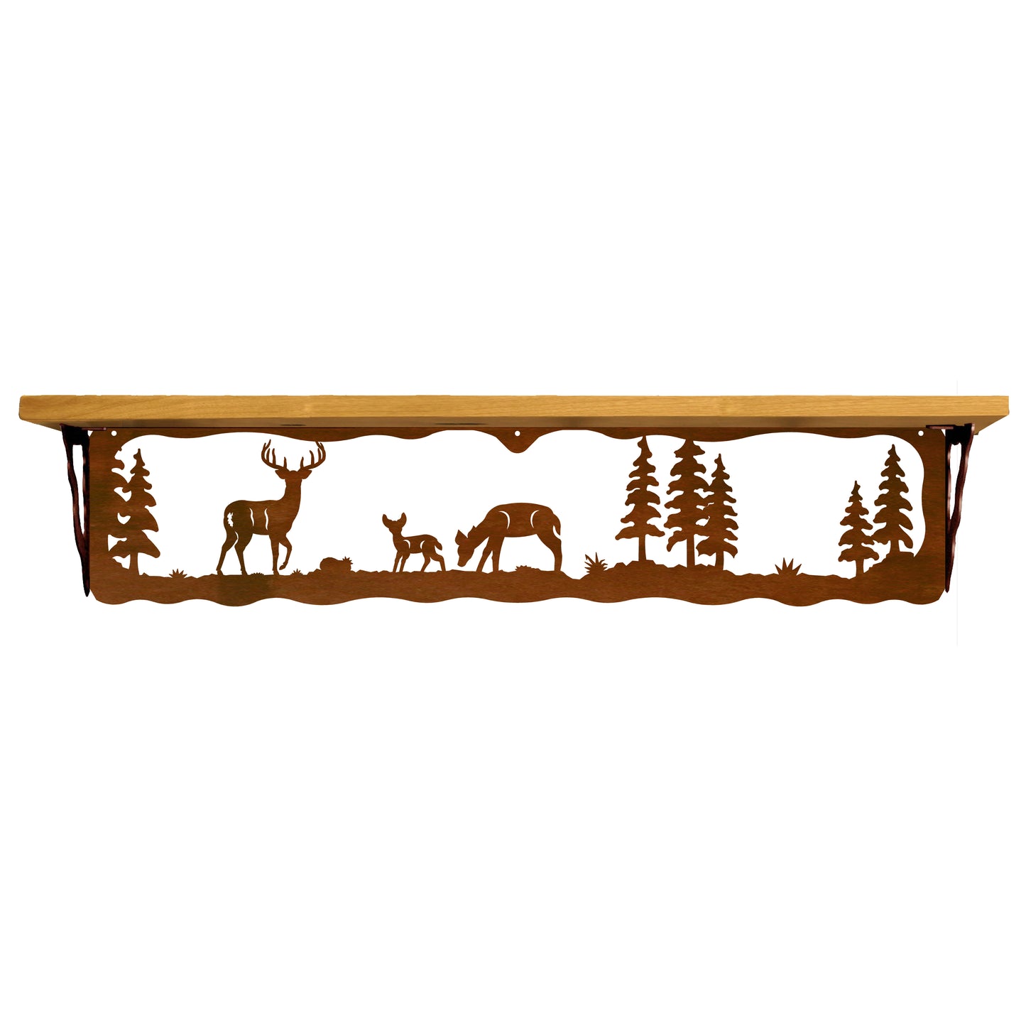 Deer Family 34" Shelf