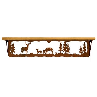 Deer Family 34" Shelf