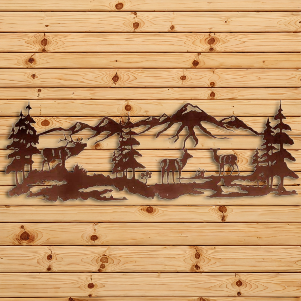 WA-8406 Elk Wall Art - 84"