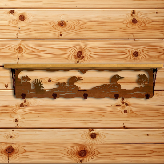 SW-4719 Loon 34" Coat Hook Shelf