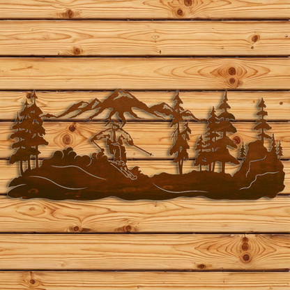 WA-4265 Skier Wall Art - 42"