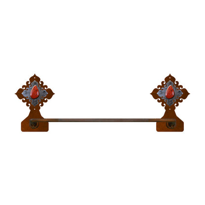 BA-7440 Red Jasper Stone Burnished Hand Towel Bar