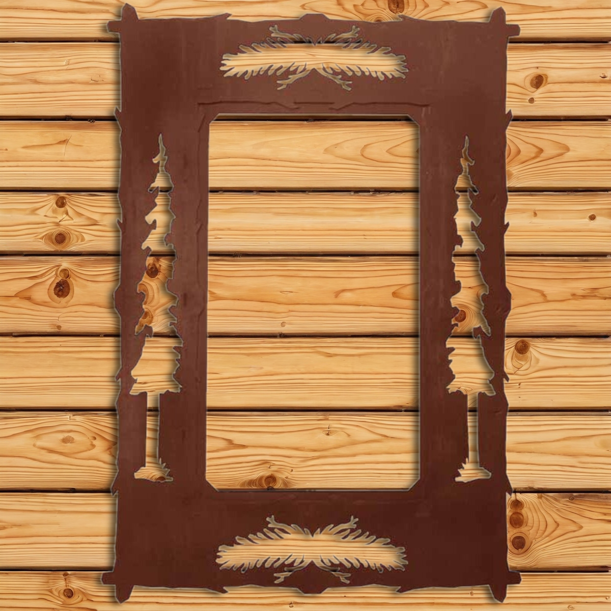MH-1055 36" Pine Cone/Tree Mirror