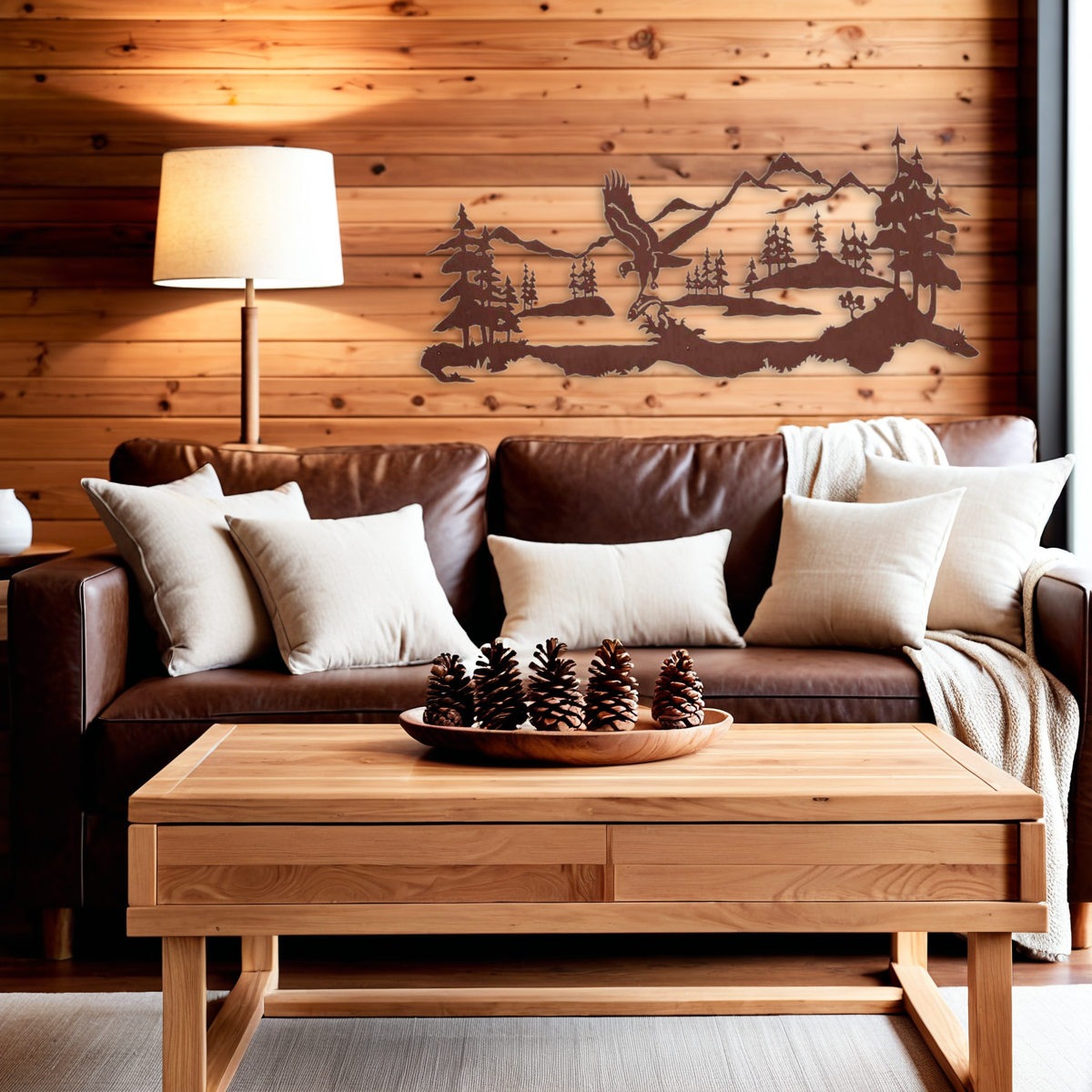 Fishing Eagle Wall Art - 57"