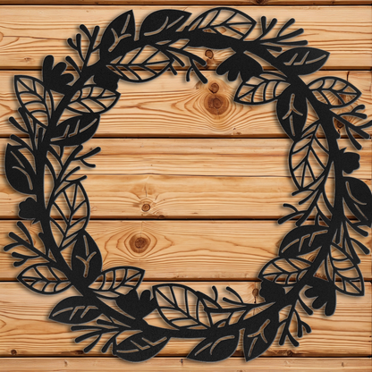 Leaf Wreath Wall Art
