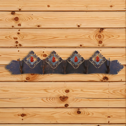 CH-6725 Red Jasper Stone Scenic Five Hook