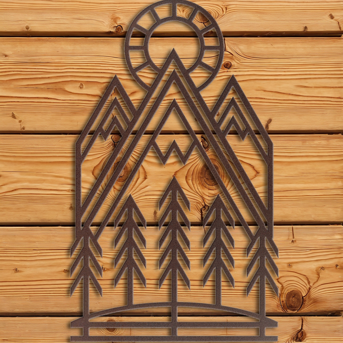 WA-1327 Mountain Sunset Wall Art