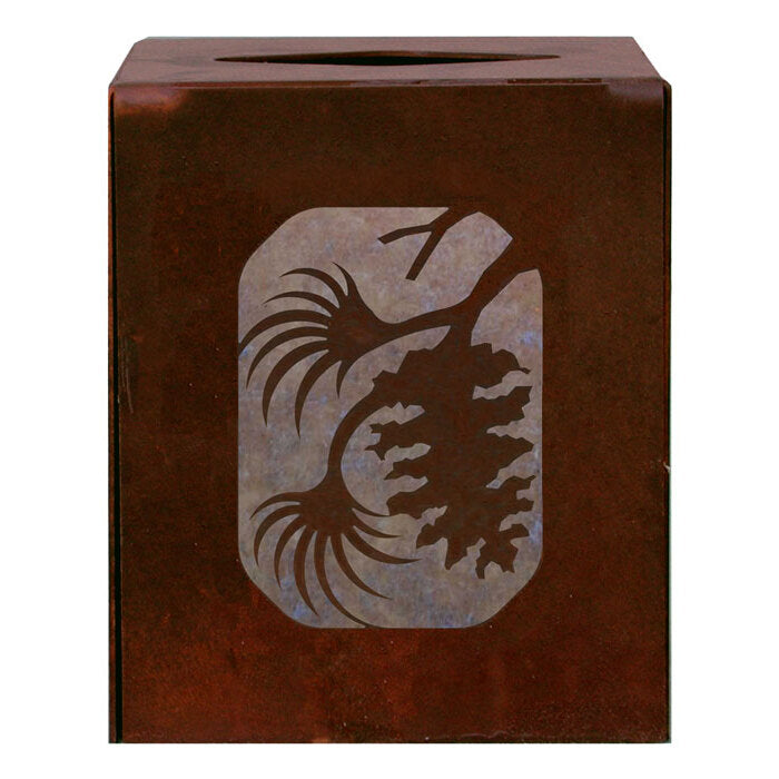 TC-9286 Pinecone Square Tissue Box