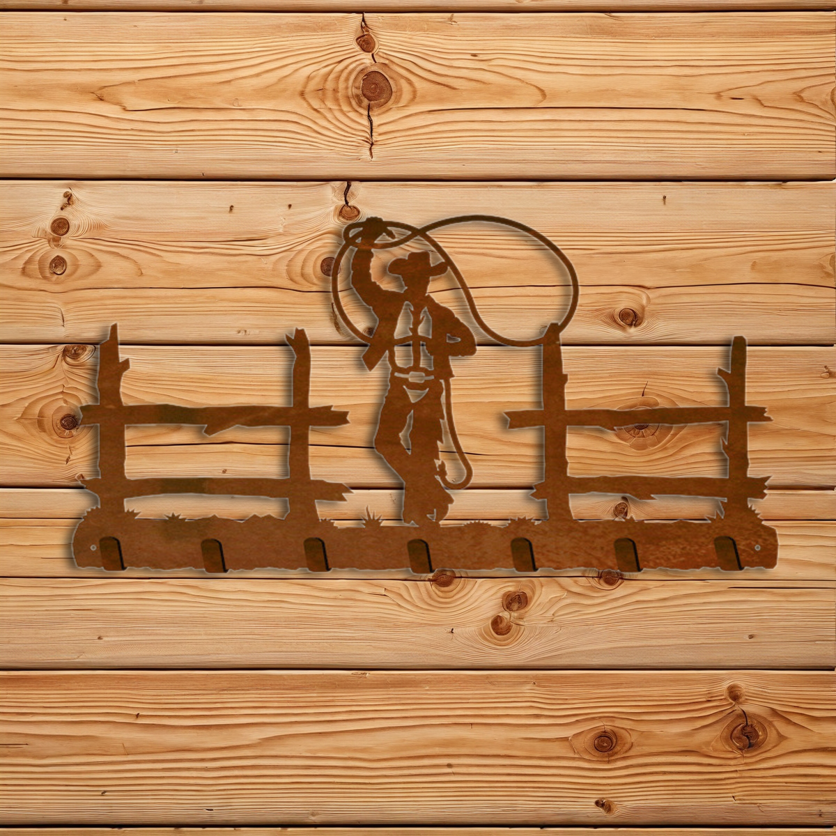 KC-2117 Roping Cowboy Key Chain Holder