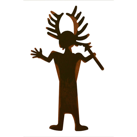 Antler Man 42" Wall Art