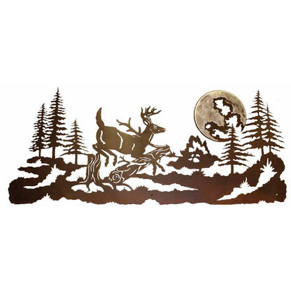 Deer 57" Burnished Wall Art