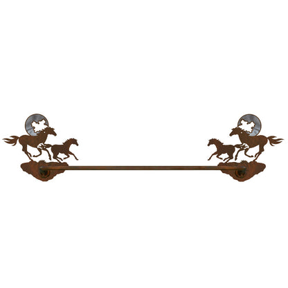 BA-8037 Horse Towel Bar Burnished