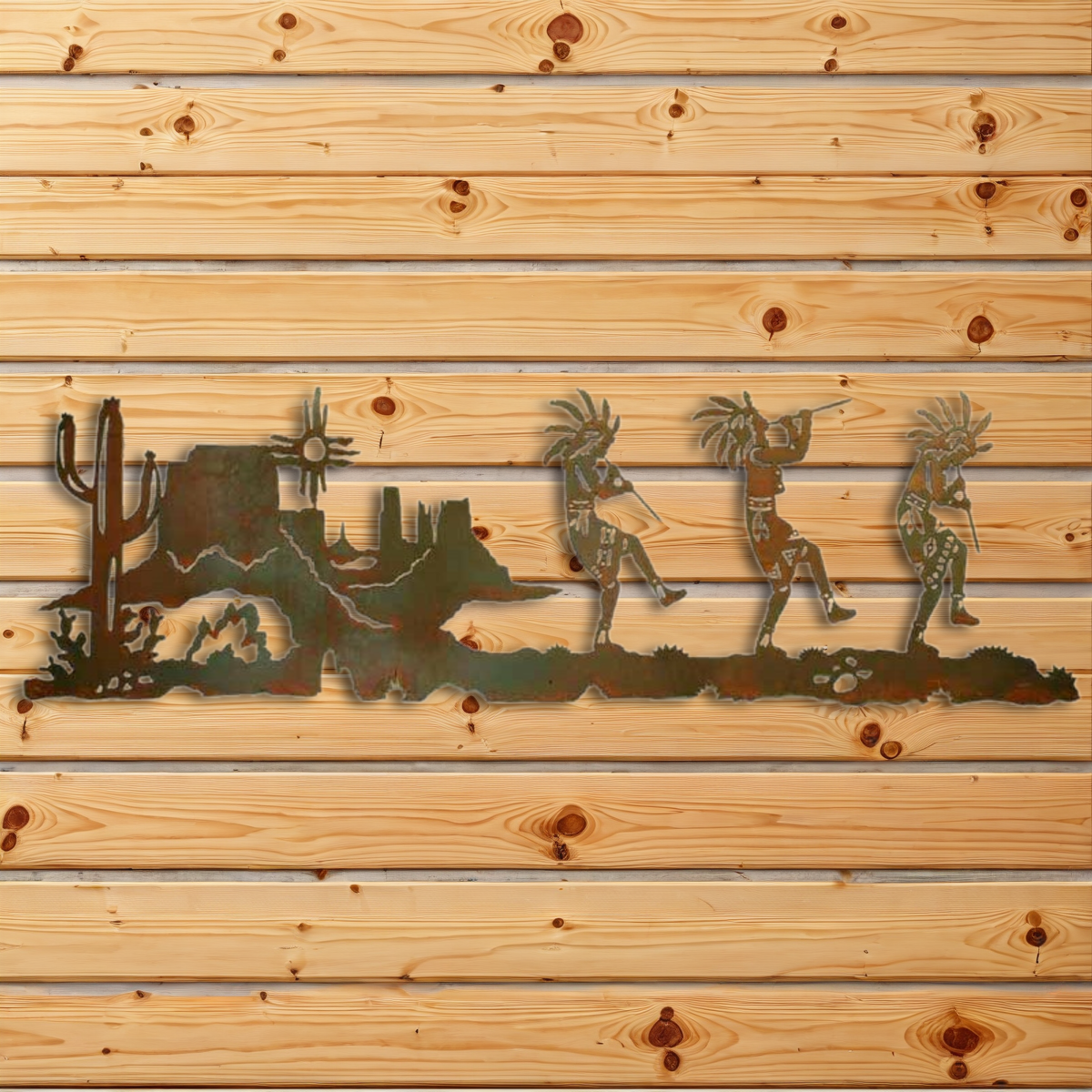 WA-6008 Dancing Kokopelli Wall Art - 57"