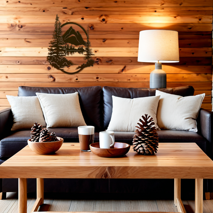 Tetons Jennys Lake Oval Wall Art - 26"