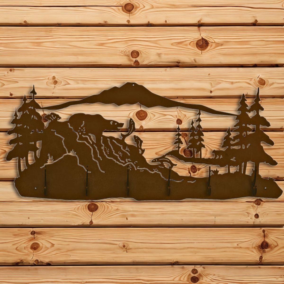 CH-5714 Fishing Bear Scenic Six Hook