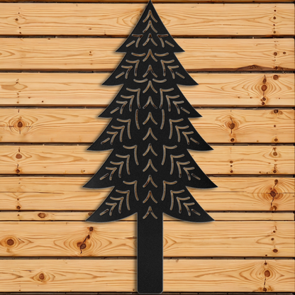 Abstract Pine Tree Wall Art