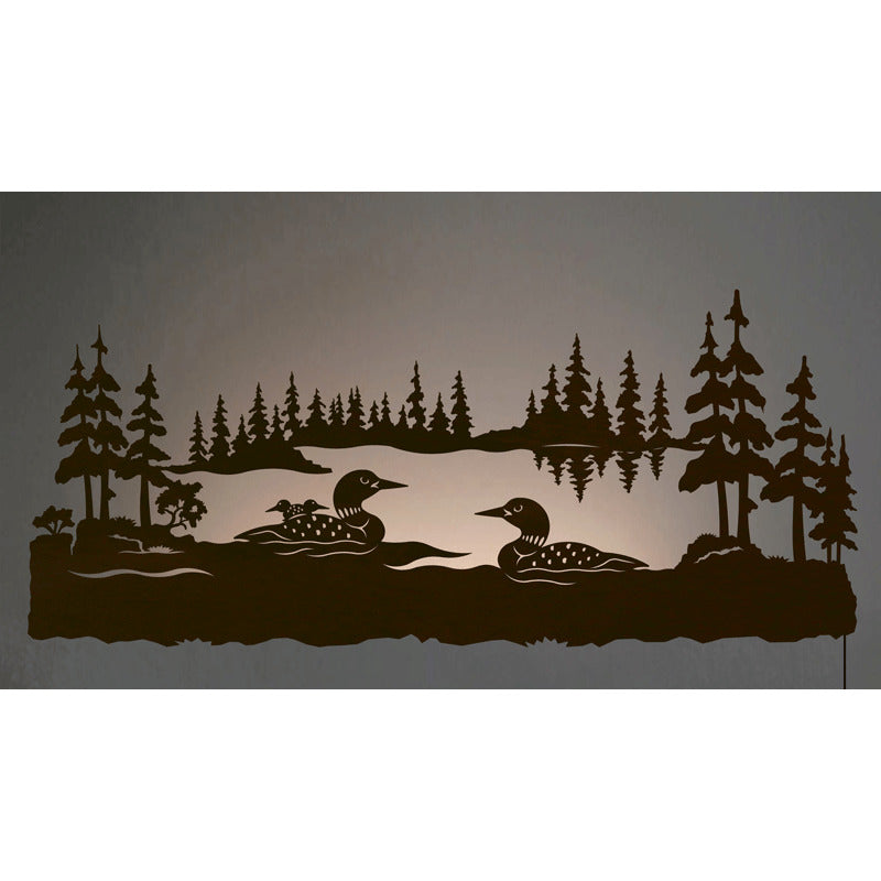 WA-9028 Loon Back Lite Wall Art
