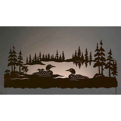 WA-9028 Loon Back Lite Wall Art