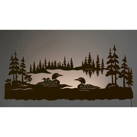 WA-9028 Loon Back Lite Wall Art
