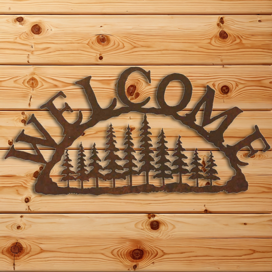 AS-2095 Pine Forest Address Sign