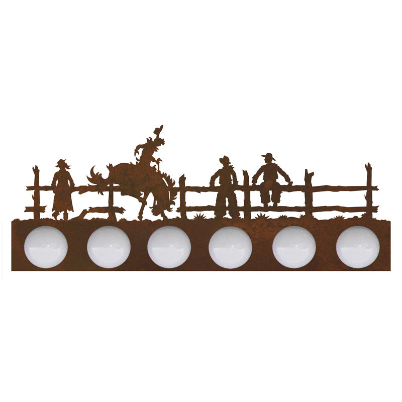 LST-7601 Bronc Six Light Vanity