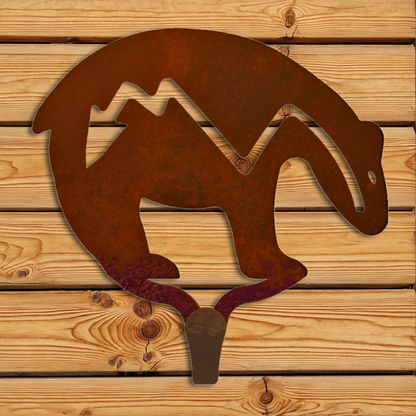 CHL-129 Fetish Bear Large Single Coat Hook Burnished