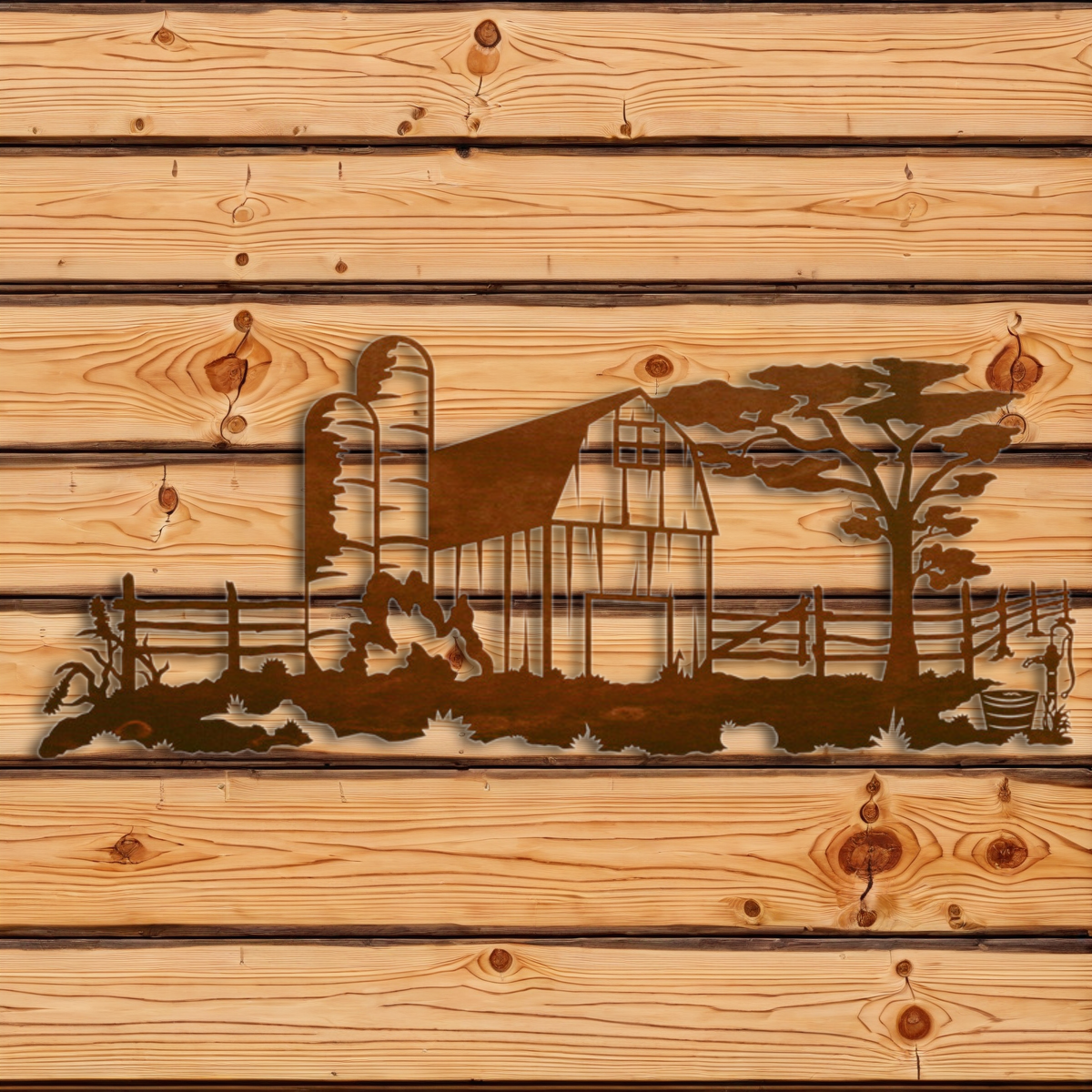WA-4234 Barn Yard Wall Art - 42"