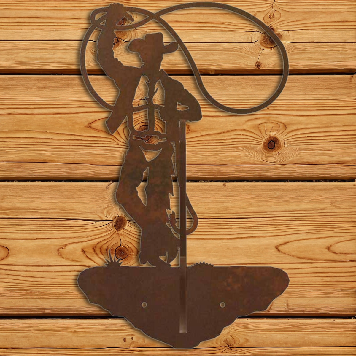 CH-5288 Roping Cowboy Double Coat Hook