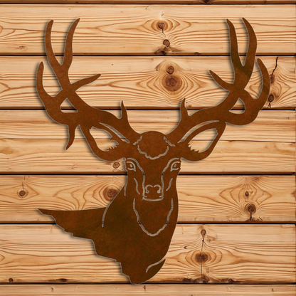WA-3074 Mule Deer Head Wall Art - 30"