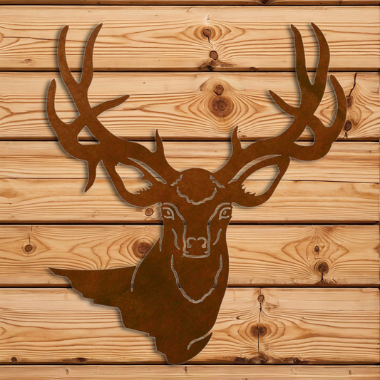 WA-3074 Mule Deer Head Wall Art - 30"