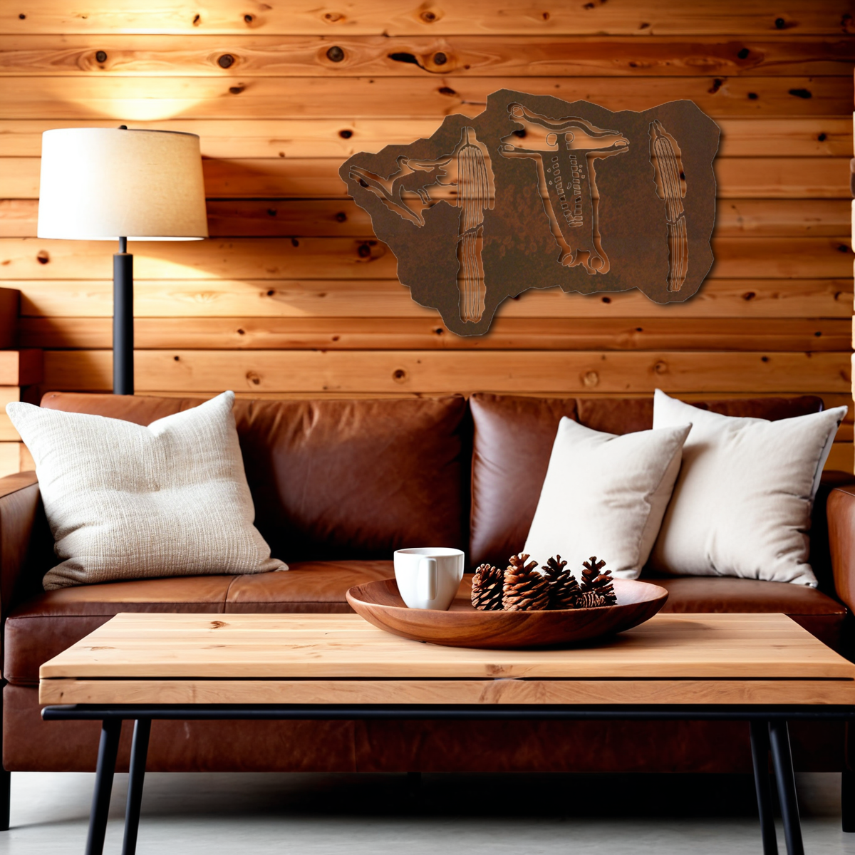 Barrier Canyon Shaman Wall Art - 42"