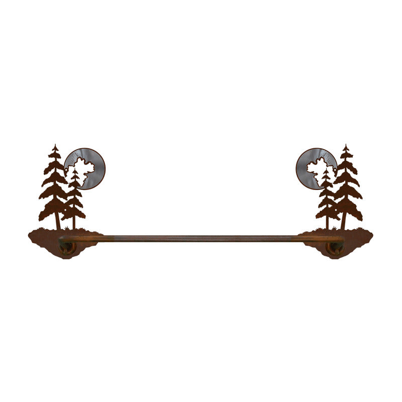 BA-8453 Pine & Moon Hand Towel Bar Burnished