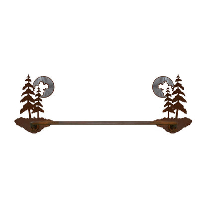 BA-8453 Pine & Moon Hand Towel Bar Burnished