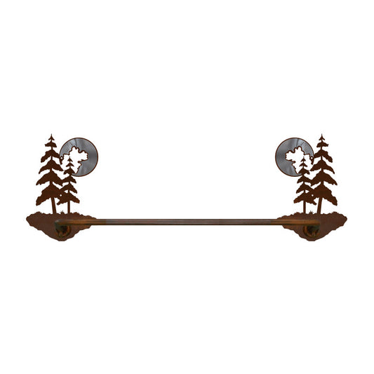 BA-8453 Pine & Moon Hand Towel Bar Burnished