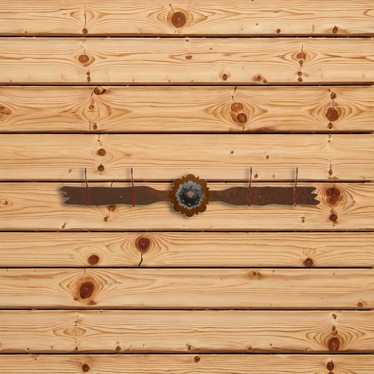 CH-4628 Round Copper Pico Concho Six Hook