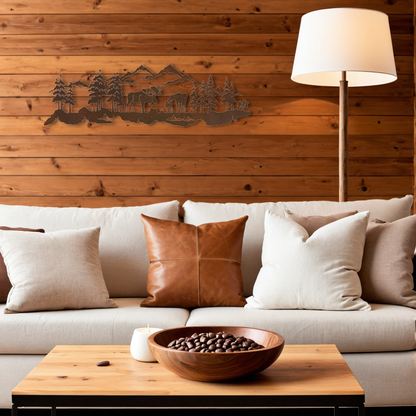 Moose Family Wall Art - 42"