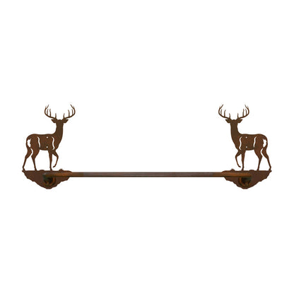 BA-8491 White Tail Deer Hand Towel Bar