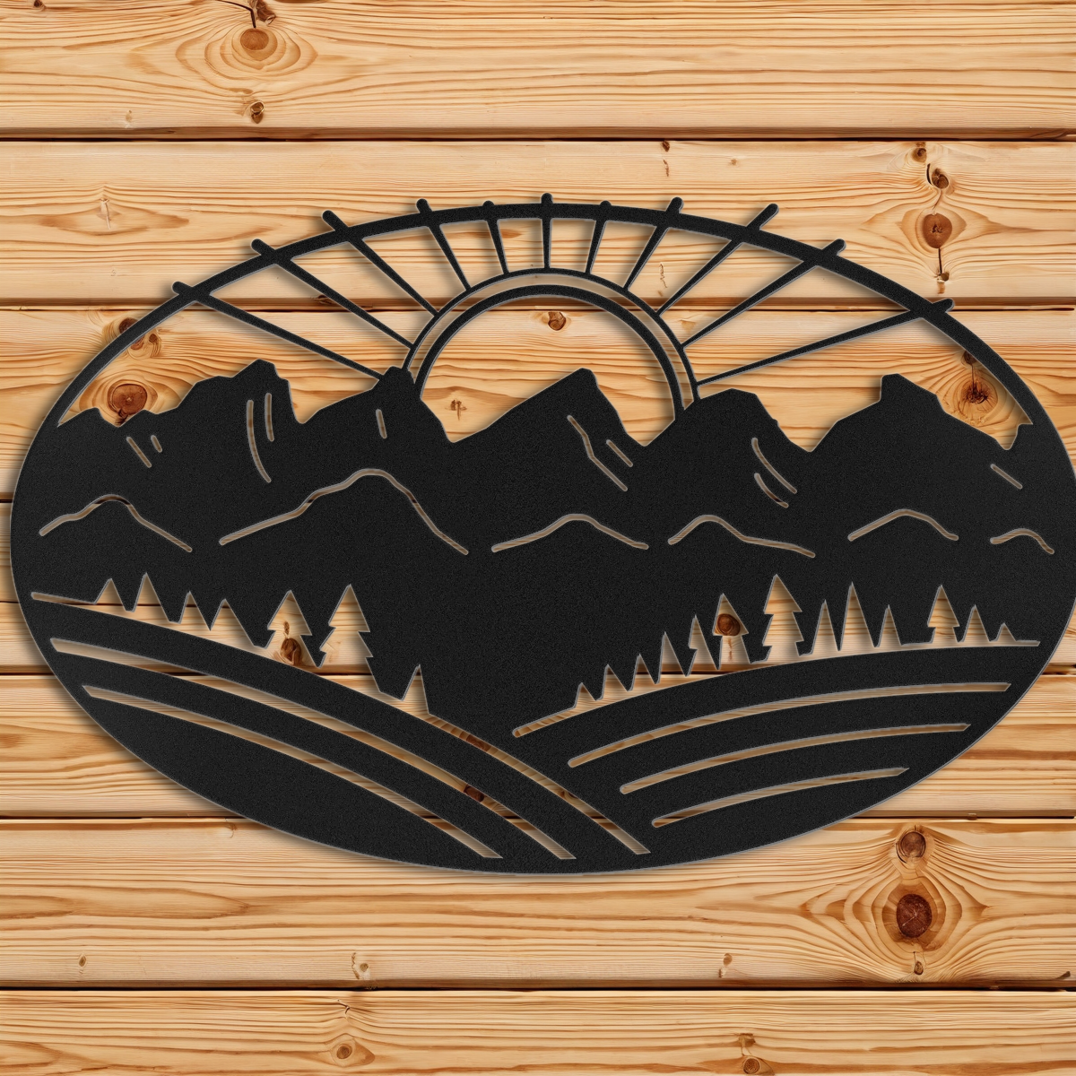 Mountain Sunset Wall Art