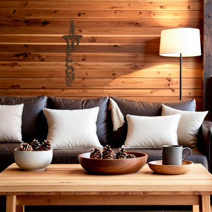 Pistol Cowgirl Vertical Welcome Sign