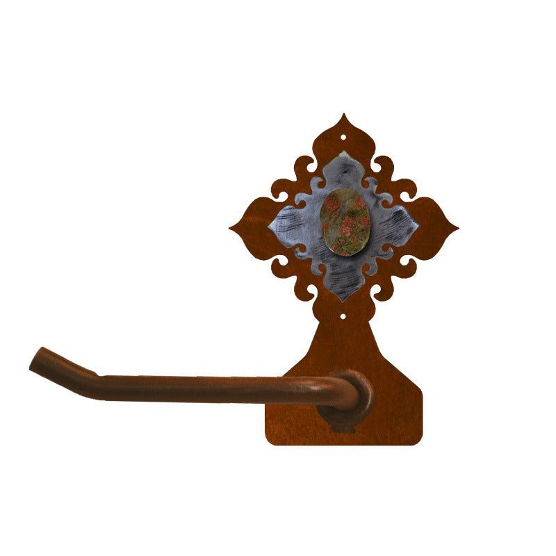 BA-7145 Unakite Stone Burnished Tissue Holder