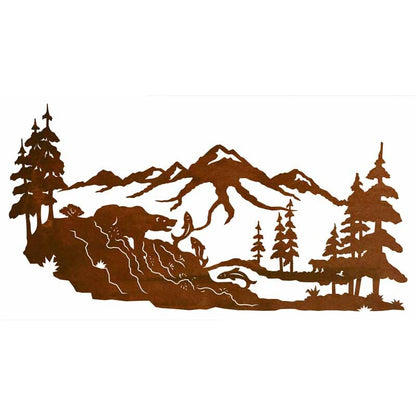 Fishing Bear Wall Art - 42"