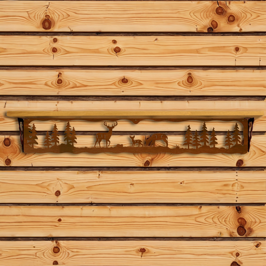 SW-8014 Deer Family 42" Shelf