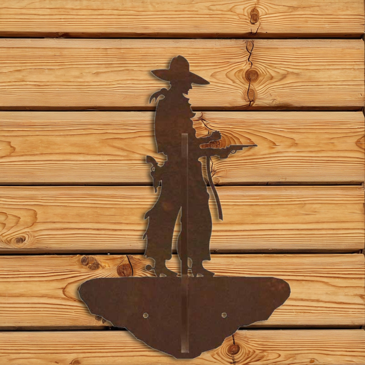 CH-5273 Pistol Cowboy Double Coat Hook