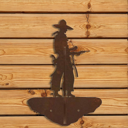 CH-5273 Pistol Cowboy Double Coat Hook