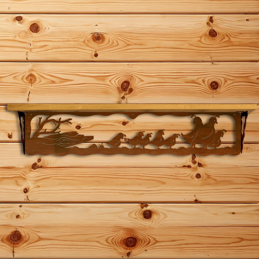 SW-7036 Quail Family 34" Shelf